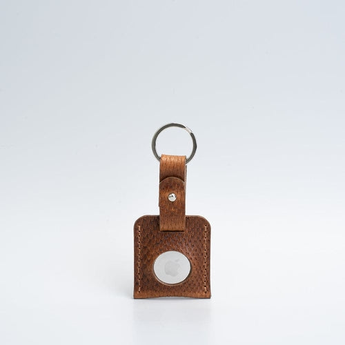 Leather AirTag Keyring.
