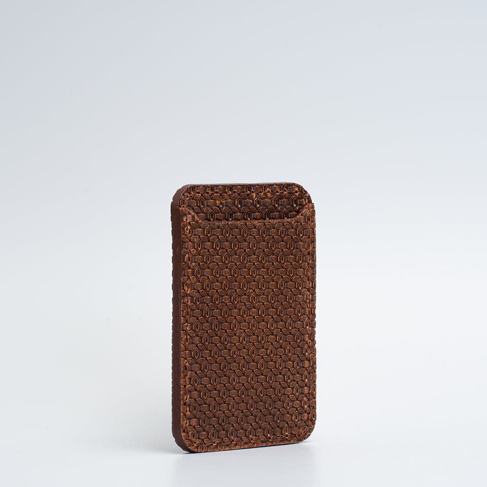 MagSafe leather wallet Geometric Net.