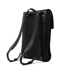 Leather laptop backpack - The Minimalist (Black).