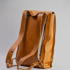 Leather laptop backpack - The Minimalist (Black).