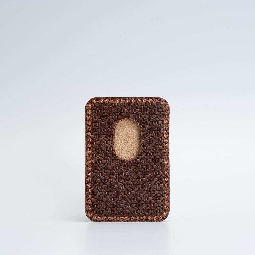 MagSafe leather wallet Geometric Net.