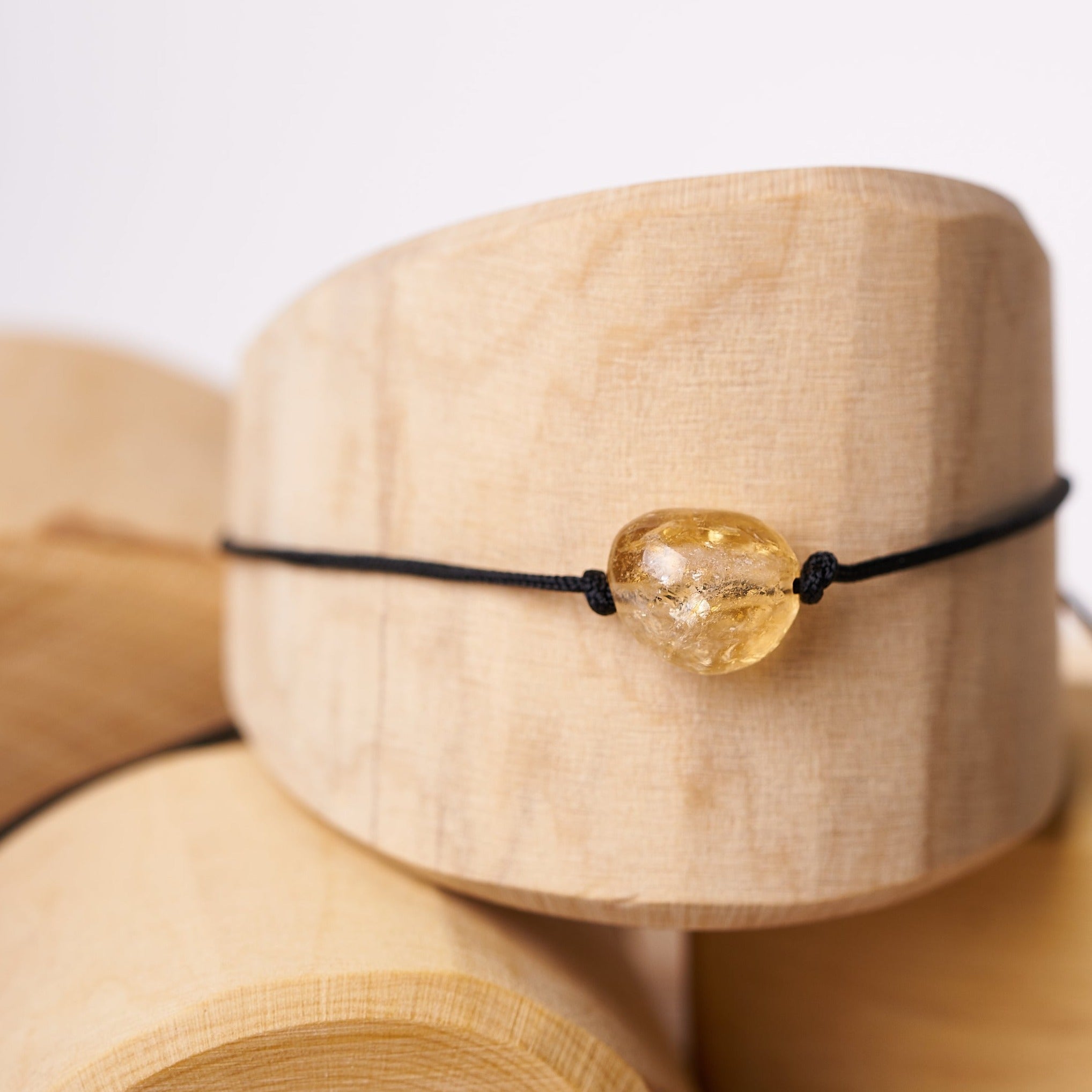Pulsera piedra de Citrino | Piedra en Solitario