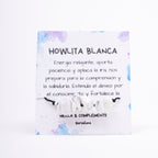Pulsera Piedras de Howlita blanca | Piedra Natural.
