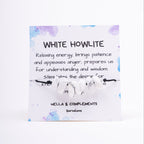 Pulsera Piedras de Howlita blanca | Piedra Natural.