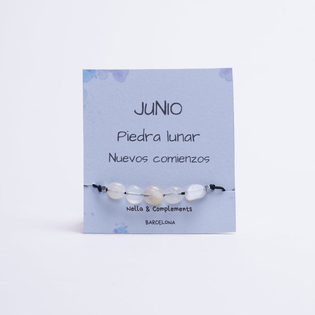 Pulsera piedra de nacimiento Junio | Piedra natal de Junio