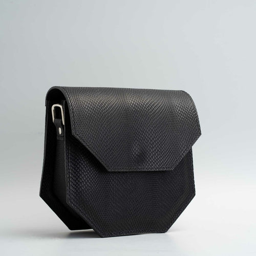 Embossed snake print purse - Hypatia.