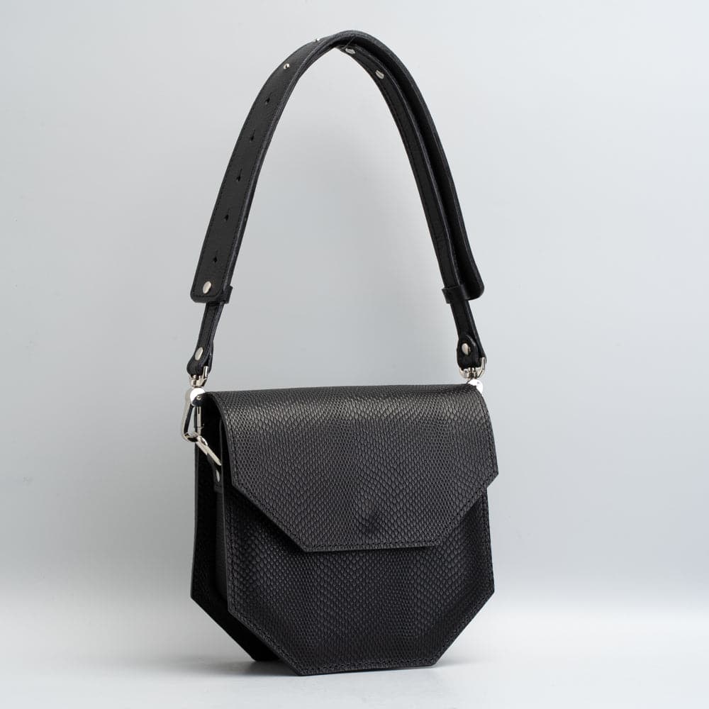 Embossed snake print purse - Hypatia.