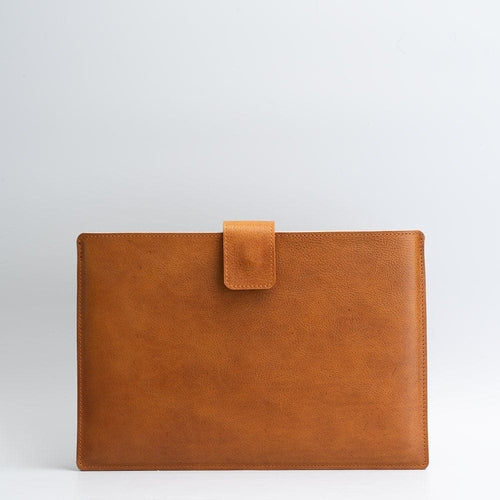 Leather Sleeve for iPad with Magnetic Strap.