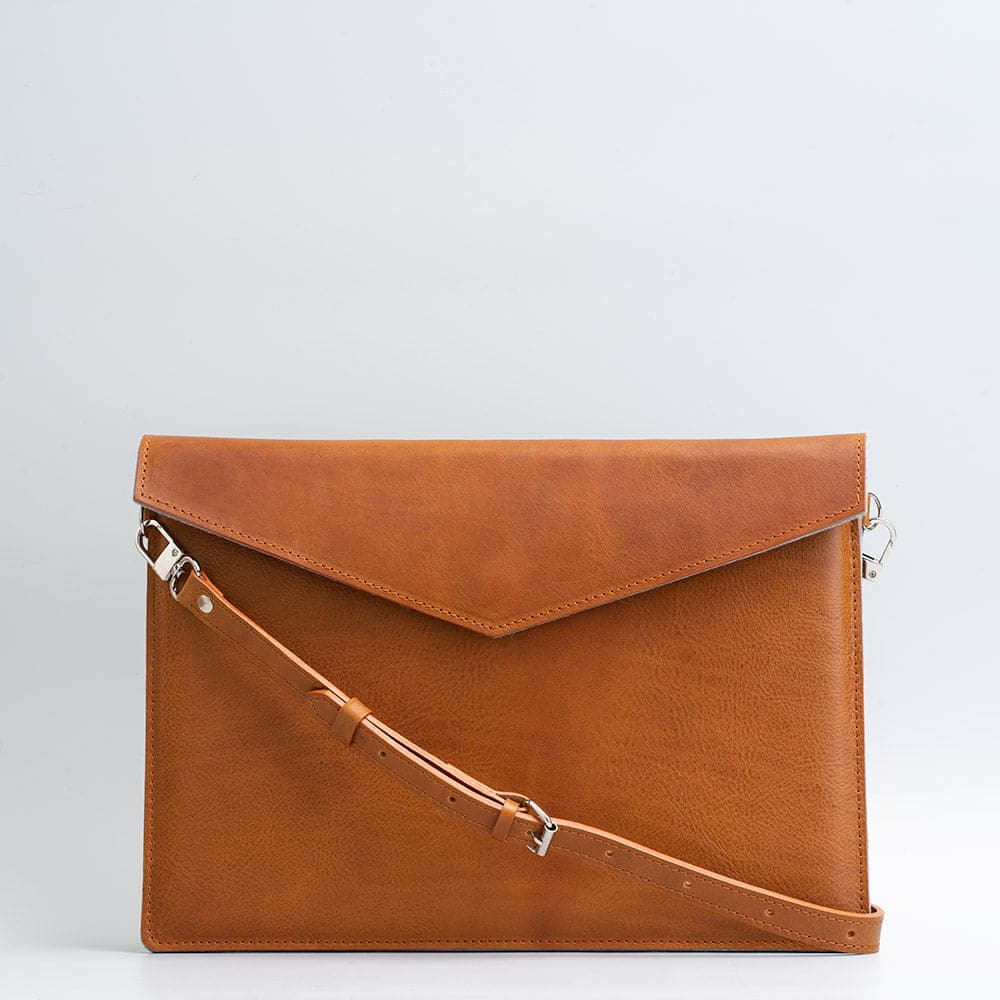 Leather MacBook Bag with Adjustable Strap.